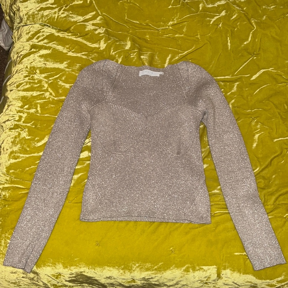 Beige glitter Astr sweater